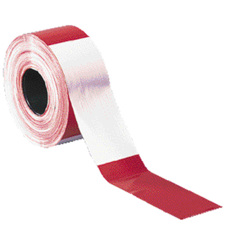 
Absperrband Super, rot-weiß, 80 mm breit, 500 m/Rolle
