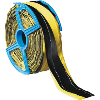 Absperrband, zwei Farben, 2-fach fadenverstärkt, 80 mm breit