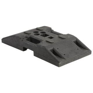 Hauptbild Fußplatte K1, beidseitig griffbereit, mit Kombiöffnungen, PVC, 830 x 425 x 117 mm