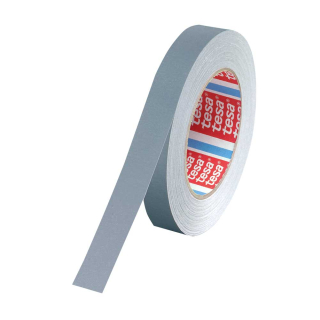 tesaband® Bodenmarkierungsband Premium 4651, grau, Gewebefolie, 19 mm, 25 m / Rolle