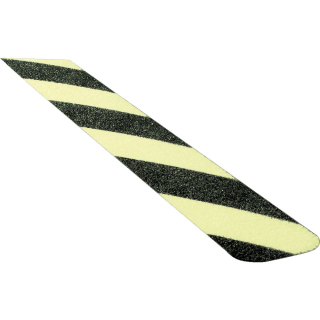Hauptbild PERMALIGHT® power Antirutsch-Beläge, R13, schwarz schraffiert, nachleuchtende Folie, 800 x 50 mm