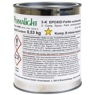 Hauptbild PERMALIGHT® power Gießharz-Bodenkennzeichnung, 3-Komponenten-Epoxid Gießharz, 1kg/Dose