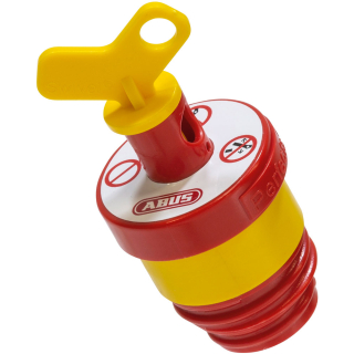 ABUS D-Sicherungs-Verriegelung, für E27/E33 Gewinde, gelb/rot, 61 mm, 1 Stück