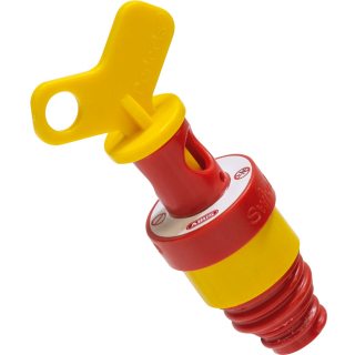 ABUS D0-Sicherungs-Verriegelung, für E14/E18 Gewinde, gelb/rot, 52 mm, 1 Stück