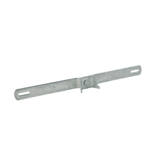 Bandschelle B107 zur Befestigung von Schildern, Lochabstand mittig 70 mm, Breite 120 mm, 1 Stück