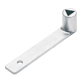 Dreikantschlüssel für Edelstahlpfosten, DIN, M 12, Edelstahl V2A, 1 Stück