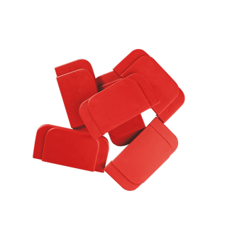 Ersatzoberplatte für Haube für Paniktreibriegel, rot, 6 St./Verpackungseinheit