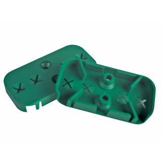 Ersatzunterplatte für Haube für Paniktreibriegel, grün, 2 St./Verpackungseinheit