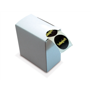 Etiketten-Kartonspender für 1000er Rollen, max. Etikettengröße 40 mm, 110 x 110 x 60 mm, 1 Stück