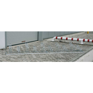 Fahrradständer City, 10 Einstellplätze, Haltebügel einseitig, Stahl feuerverzinkt, 3500 mm x 489 mm x 412 mm, 1 Stück