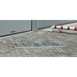 Fahrradständer City, 5 Einstellplätze, Haltebügel einseitig, Stahl feuerverzinkt, 1750 mm x 489 mm x 412 mm, 1 Stück