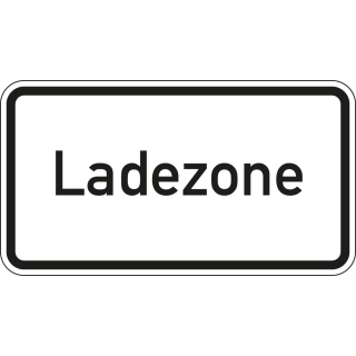 Hinweisschild: Ladezone, Nr. 1012-30, Aluminium reflektierend, 600 x 330 mm, 1 Stück