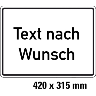 Hinweisschild,TnW,AL RA0,420x315mm
