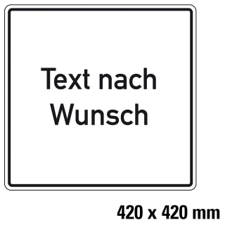 Hinweisschild,TnW,AL RA0,420x420mm