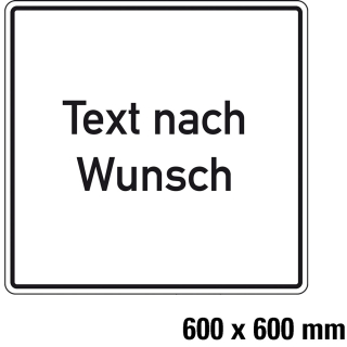 Hinweisschild,TnW,AL RA0,600x600mm