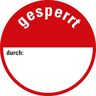 Klebepunkte gesperrt,Ø30mm,18/BOG