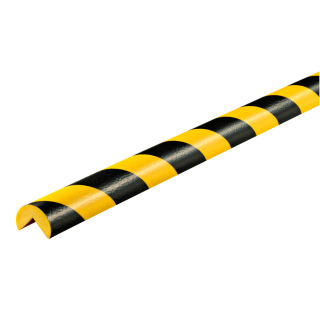 Knuffi Eckschutzprofil Typ A, magnetisch, gelb-schwarz, PU-Schaum, 1000 x 40 x 25 mm, 1 Stück