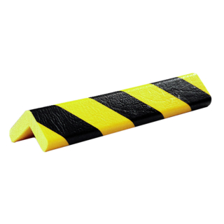 Knuffi Eckschutzprofil Typ H, selbstklebend/zum Anschrauben, gelb-schwarz, PU-Schaum, lfm