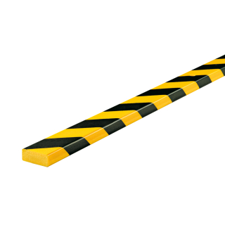 Knuffi Flächenschutzprofil Typ D, magnetisch, schwarz, PU-Schaum, 1000 x 50 x 20 mm, 1 Stück