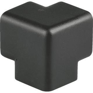 Knuffi Schutzecke Typ H, dreidimensional, selbstklebend, schwarz, PU-Schaum, 1 Stück