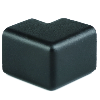 Knuffi Schutzecke Typ H, zweidimensional, selbstklebend, schwarz, PU-Schaum, 1 Stück