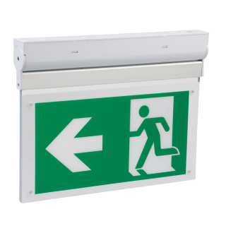 LED-Rettungsleuchte L-Lux Standard ECO, zur Wand- und Deckenmontage, 370 x 232 x 35 mm