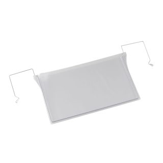 Lagerbelegtaschen mit Haken, transparent, PVC, 270 x 170 mm, 10 St./Verpackungseinheit