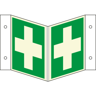 Nasenschild: Erste Hilfe, ASR/ISO, Kunststoff, 200 x 200 mm, 1 Stück