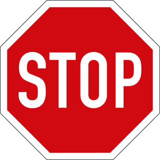 PREMARK® Bodenmarkierung: STOP-Zeichen, zum Einbrennen, Ø 1000 mm, 1 Stück