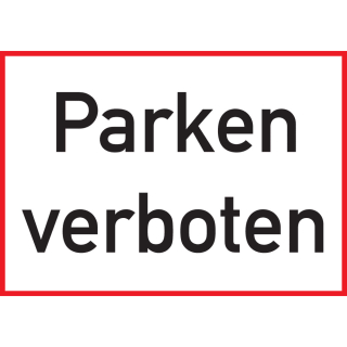 Parkplatzschild: Parken verboten, Aluminium, 350 mm x 250 mm, 1 Stück