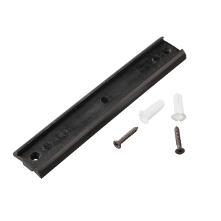 RS-GUIDESYSTEMS Wandclip, zum Einhängen des 100 mm-Gurtes, schwarz, Kunststoff, 1 Stück