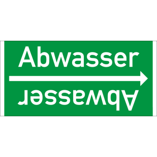 Rohrleitungsband: Abwasser, DIN 2403, für Rohre ab Ø 15 mm, Folie selbstklebend, 33 m/Rolle