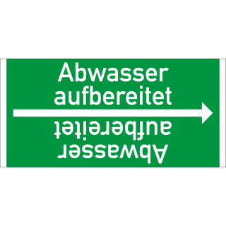 Rohrleitungsband: Abwasser aufbereitet, DIN 2403, für Rohre ab Ø 15 mm, Folie selbstklebend, 33 m/Rolle