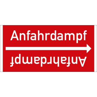 Rohrleitungsband: Anfahrdampf, DIN 2403, für Rohre ab Ø 15 mm, Folie selbstklebend, 33 m/Rolle