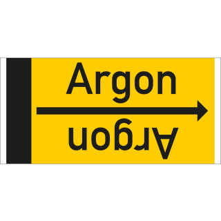 Rohrleitungsband: Argon, DIN 2403, für Rohre ab Ø 15 mm, Folie selbstklebend, 33 m/Rolle