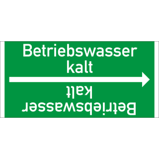 Rohrleitungsband: Betriebswasser kalt, DIN 2403, für Rohre ab Ø 15 mm, Folie selbstklebend, 33 m/Rolle
