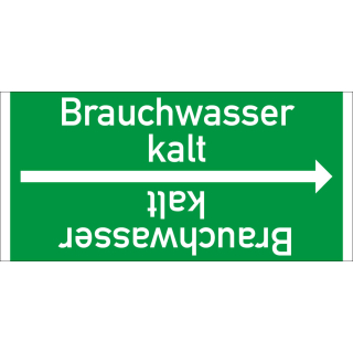 Rohrleitungsband: Brauchwasser kalt, DIN 2403, für Rohre ab Ø 15 mm, Folie selbstklebend, 33 m/Rolle