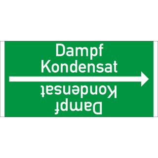 Rohrleitungsband: Dampf Kondensat, DIN 2403, für Rohre ab Ø 15 mm, Folie selbstklebend, 33 m/Rolle