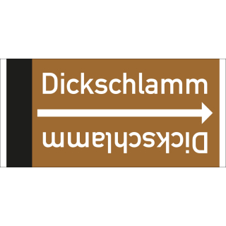 Rohrleitungsband: Dickschlamm, DIN 2403, für Rohre ab Ø 15 mm, Folie selbstklebend, 33 m/Rolle
