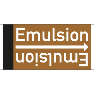 Rohrleitungsband: Emulsion, DIN 2403, für Rohre ab Ø 15 mm, Folie selbstklebend, 33 m/Rolle