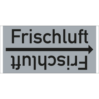 Rohrleitungsband: Frischluft, DIN 2403, für Rohre ab Ø 15 mm, Folie selbstklebend, 33 m/Rolle