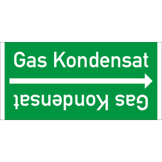 Rohrleitungsband: Gas Kondensat, DIN 2403, für Rohre ab Ø 15 mm, Folie selbstklebend, 33 m/Rolle