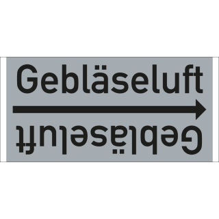Rohrleitungsband: Gebläseluft, DIN 2403, für Rohre ab Ø 15 mm, Folie selbstklebend, 33 m/Rolle
