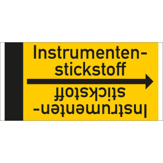 Rohrleitungsband: Instrumentenstickstoff, DIN 2403, für Rohre ab Ø 15 mm, Folie selbstklebend, 33 m/Rolle