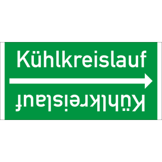 Rohrleitungsband: Kühlkreislauf, DIN 2403, für Rohre ab Ø 15 mm, Folie selbstklebend, 33 m/Rolle