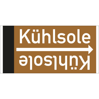 Rohrleitungsband: Kühlsole, DIN 2403, für Rohre ab Ø 15 mm, Folie selbstklebend, 33 m/Rolle