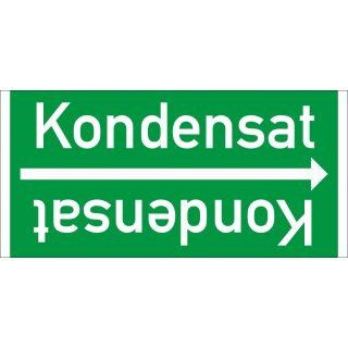 Rohrleitungsband: Kondensat, DIN 2403, für Rohre ab Ø 15 mm, Folie selbstklebend, 33 m/Rolle