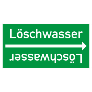 Rohrleitungsband: Löschwasser, DIN 2403, für Rohre ab Ø 15 mm, Folie selbstklebend, 33 m/Rolle