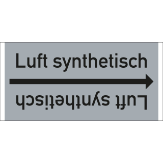 Rohrleitungsband: Luft synthetisch, DIN 2403, für Rohre ab Ø 15 mm, Folie selbstklebend, 33 m/Rolle