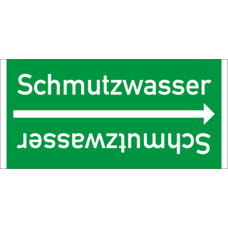 Rohrleitungsband: Schmutzwasser, DIN 2403, für Rohre ab Ø 15 mm, Folie selbstklebend, 33 m/Rolle